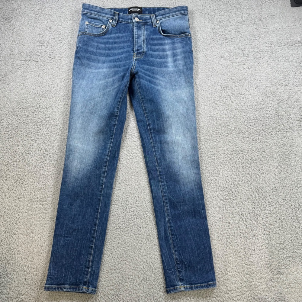 ALESSANDRO VASSIMI JOAN Womens Blue Denim Jeans Made‎ in Italy Size 27